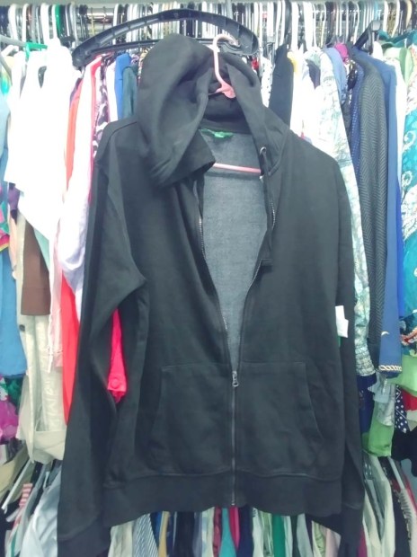 hoodie black zipper